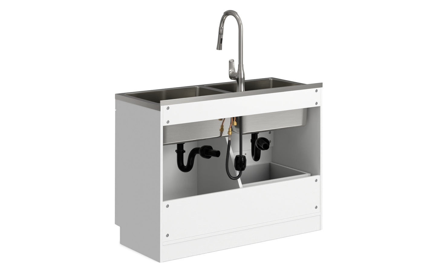 Darwin All-In-One 46-inch Laundry Utility Sink and Cabinet