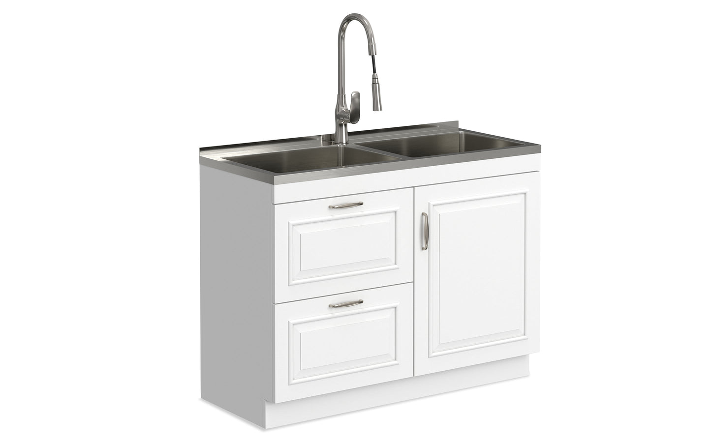 Darwin All-In-One 46-inch Laundry Utility Sink and Cabinet