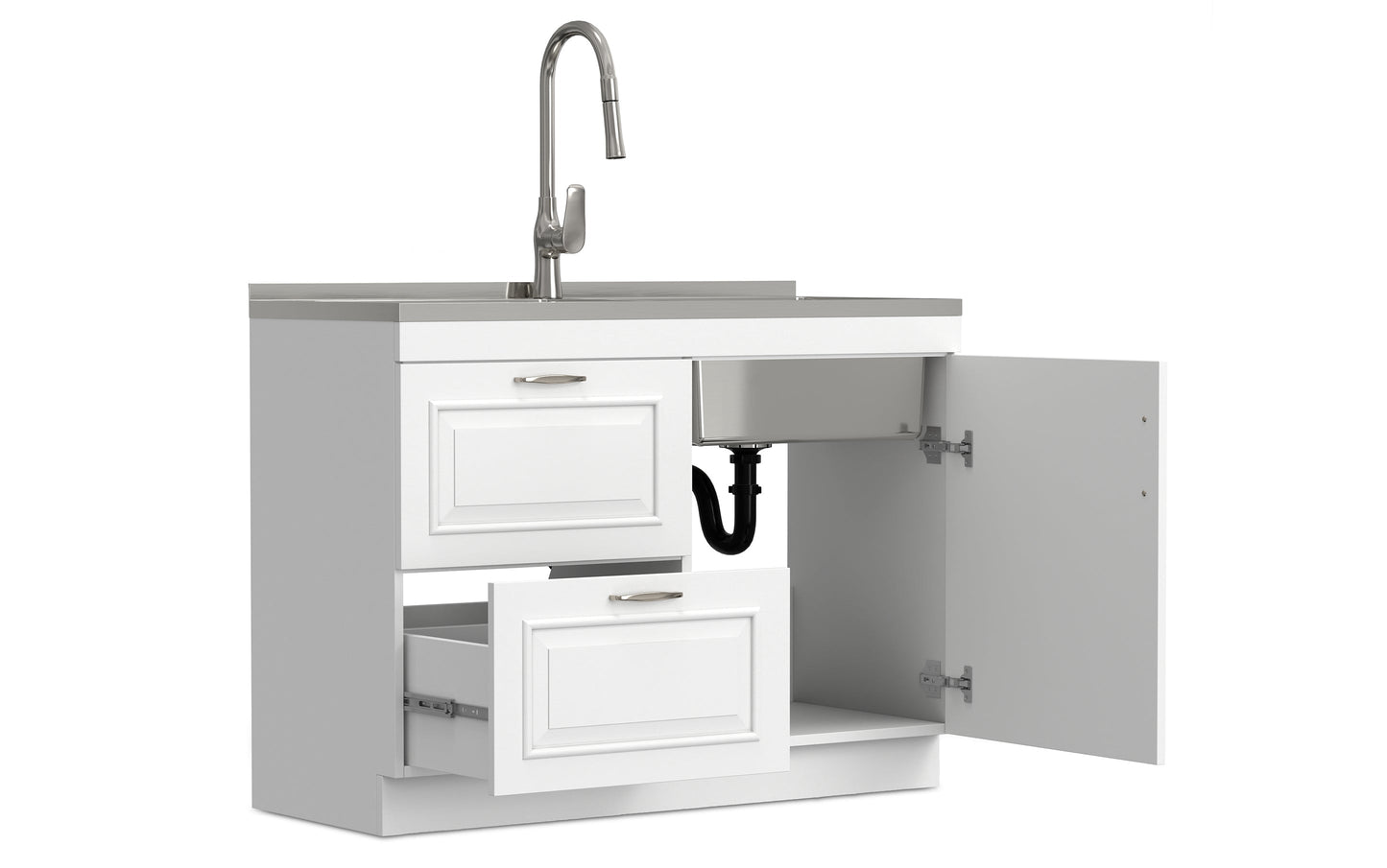 Darwin All-In-One 46-inch Laundry Utility Sink and Cabinet