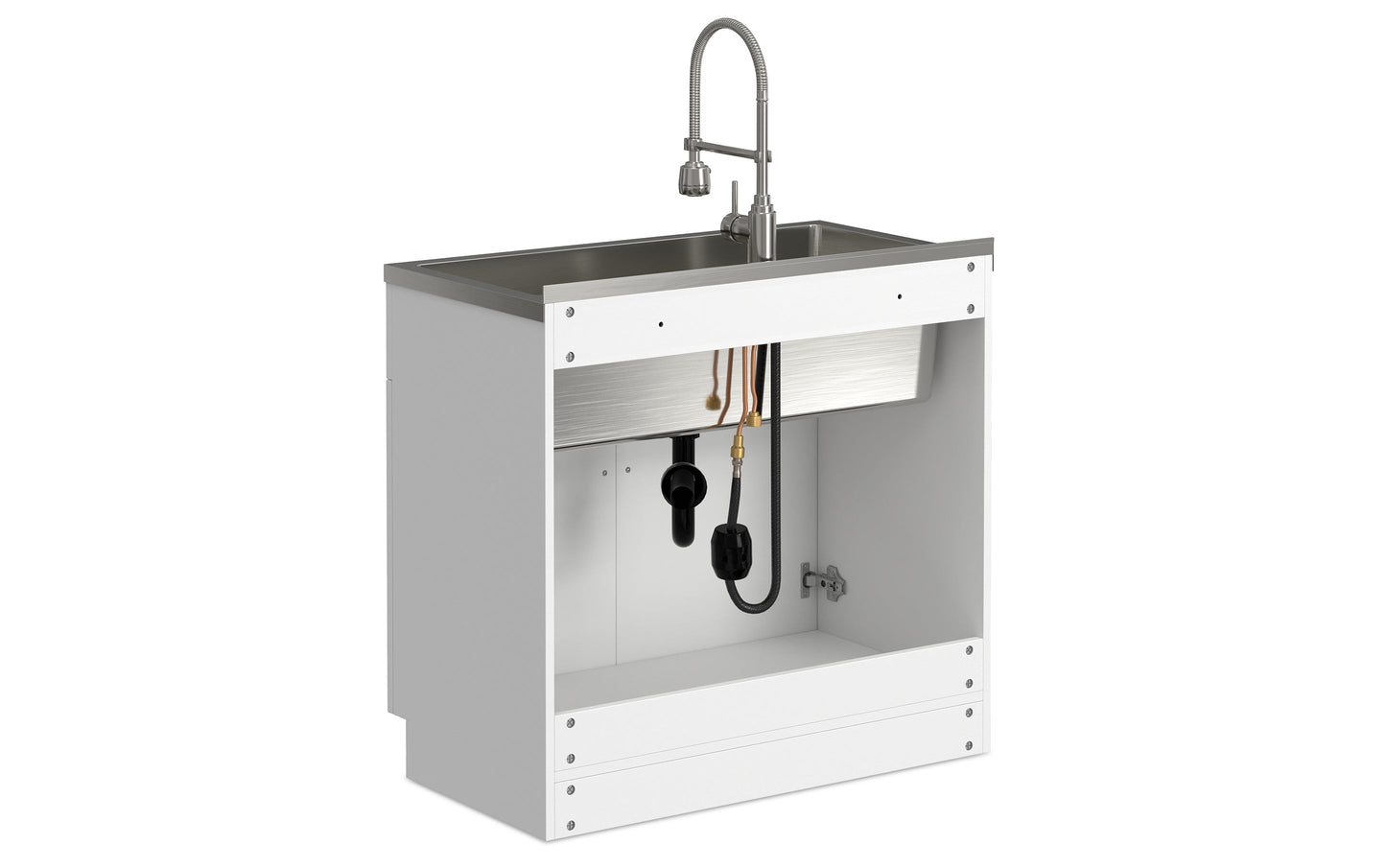 Hennessy All-In-One 36-inch Laundry Utility Sink and Cabinet