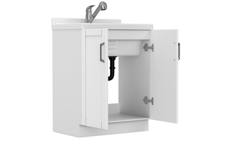 Kyle All-In-One 28-inch Laundry Utility Sink and Cabinet