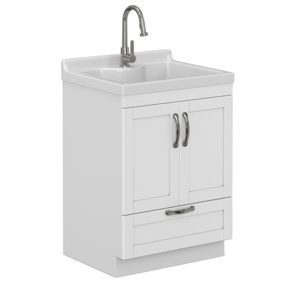 Maile All-In-One 24-inch Laundry Utility Sink and Cabinet