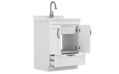 Maile All-In-One 24-inch Laundry Utility Sink and Cabinet