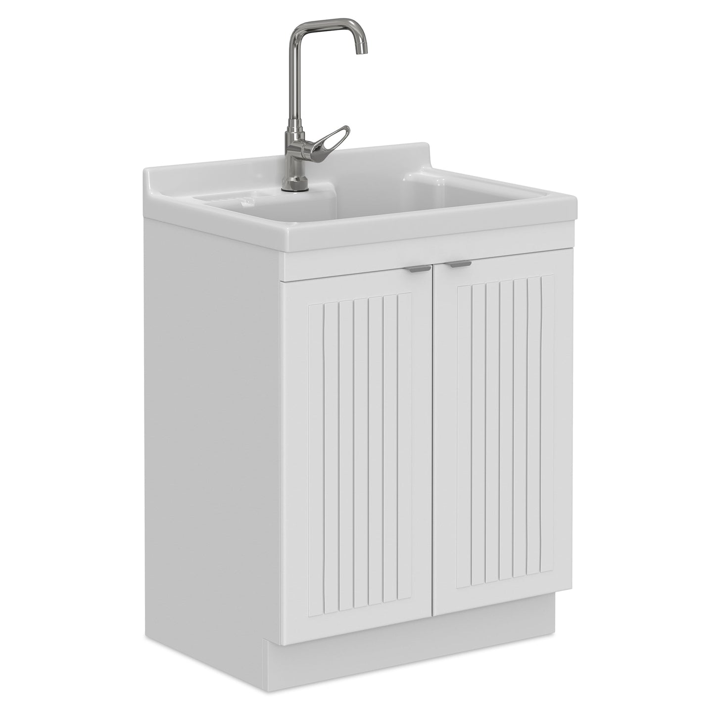 Murphy All-In-One 28-inch Laundry Utility Sink and Cabinet with ABS Sink