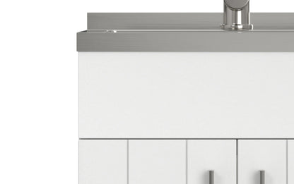 Modern Wide Shaker All-In-One 20-inch Laundry Utility Sink and Cabinet