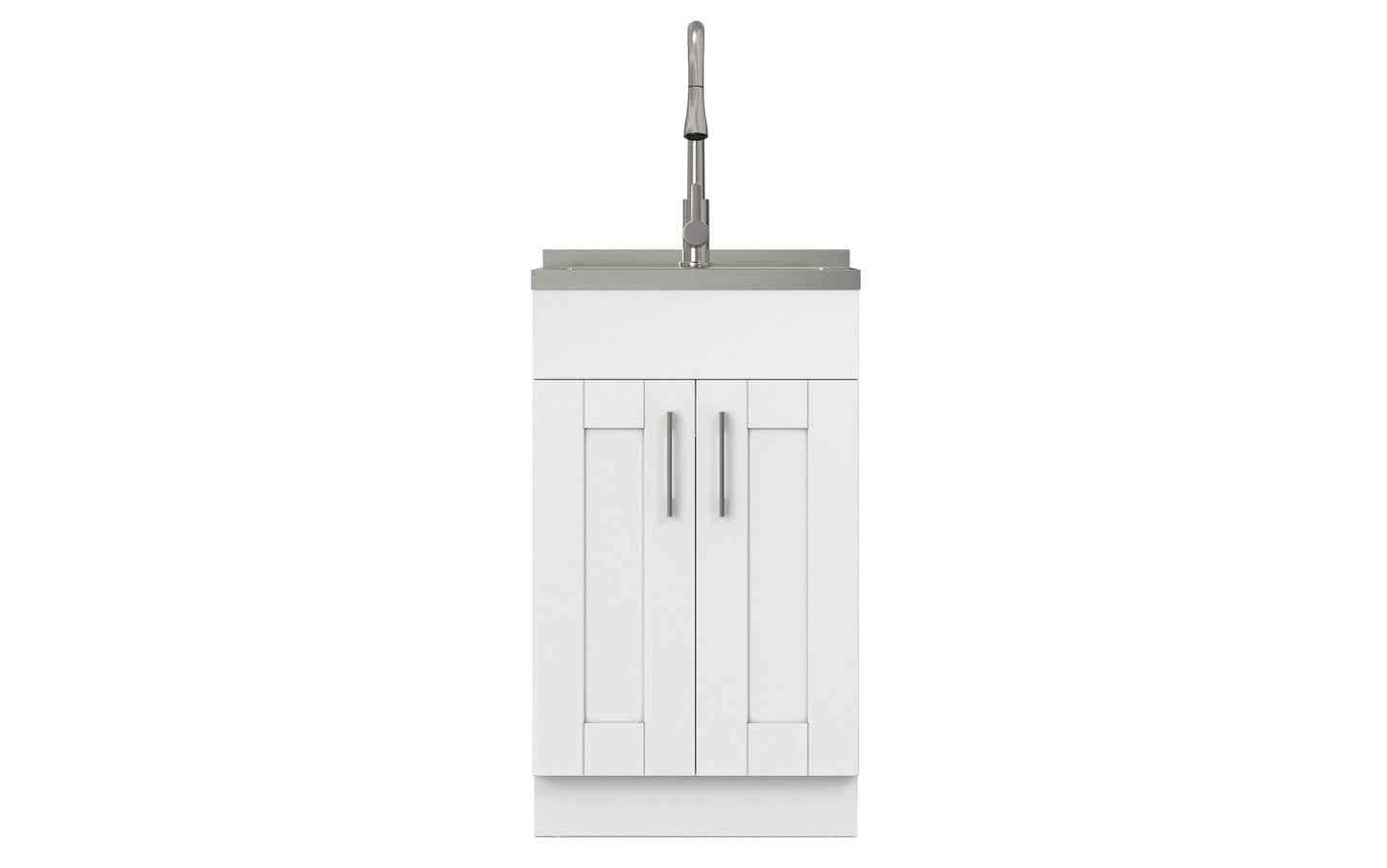 Modern Wide Shaker All-In-One 20-inch Laundry Utility Sink and Cabinet