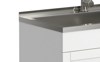 Modern Wide Shaker All-In-One 36-inch Laundry Utility Sink and Cabinet