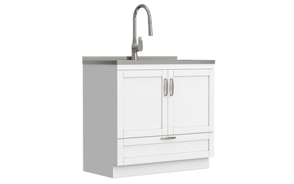 Reed All-In-One 36-inch Laundry Utility Sink and Cabinet