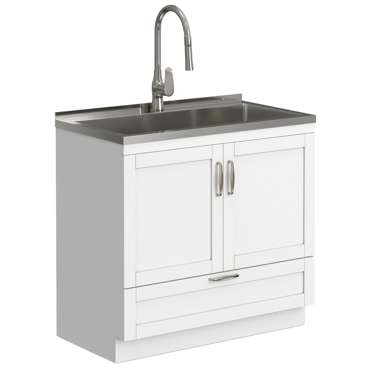 Reed All-In-One 36-inch Laundry Utility Sink and Cabinet