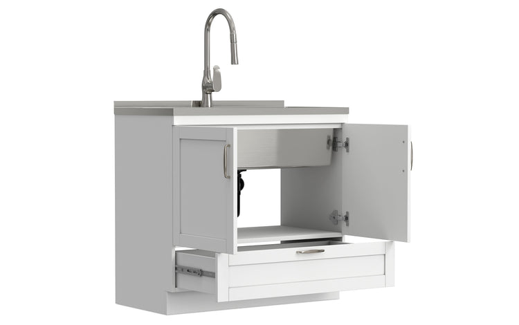 Reed All-In-One 36-inch Laundry Utility Sink and Cabinet