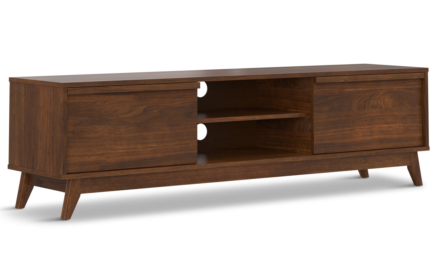 Walnut Veneer | Lennon 72 inch Low TV Stand