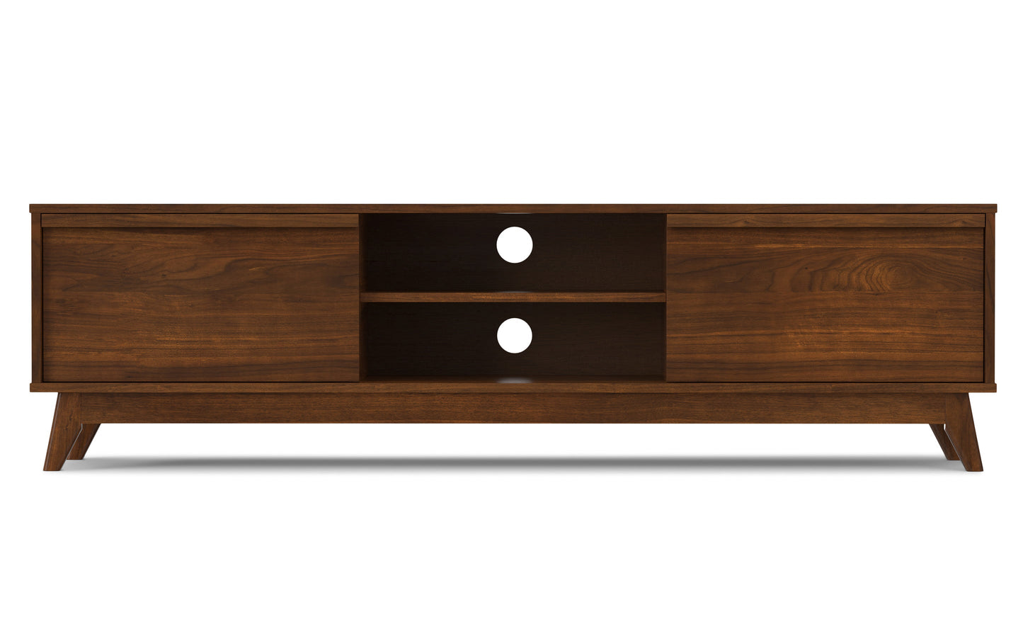 Walnut Veneer | Lennon 72 inch Low TV Stand