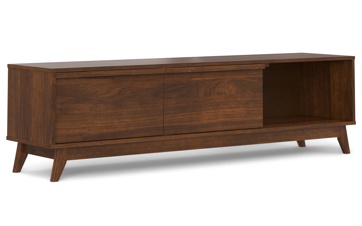 Walnut Veneer | Lennon 72 inch Low TV Stand