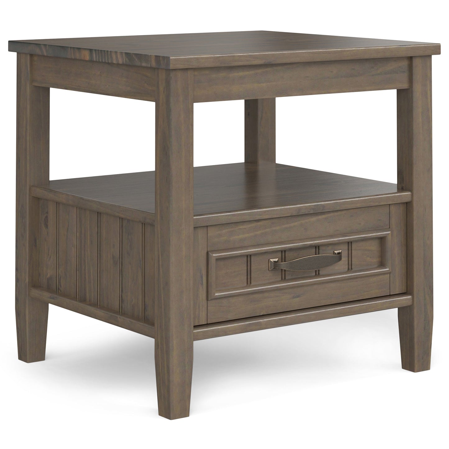 Lev End Table with Bottom Drawer