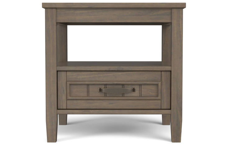 Lev End Table with Bottom Drawer