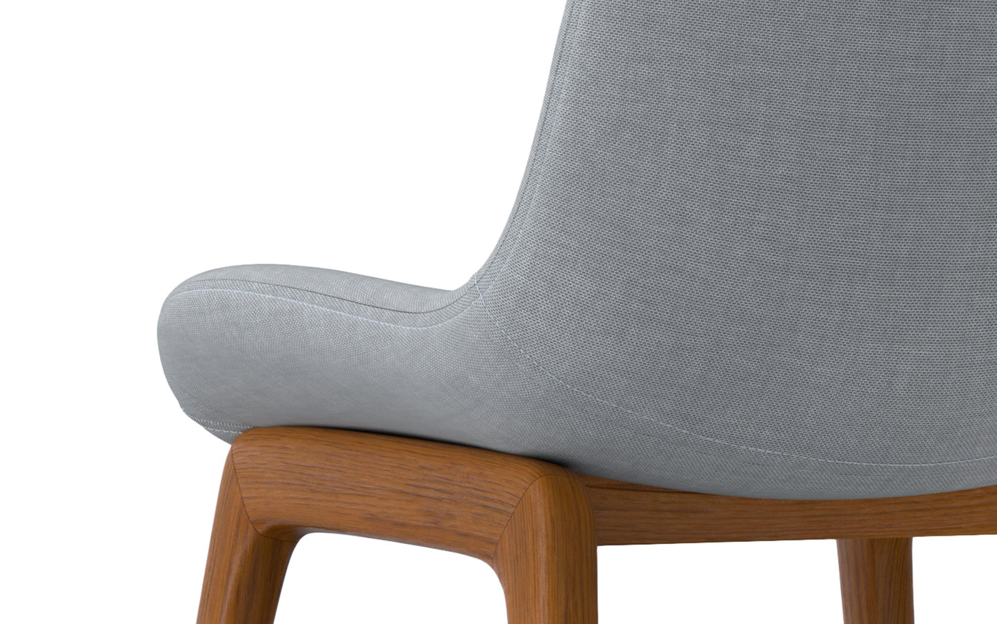 Light Grey Linen Style Fabric | Loretta Dining Chair (Set of 2)