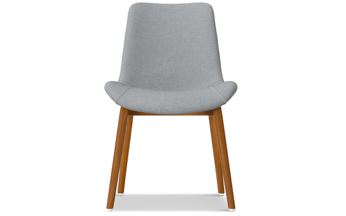 Light Grey Linen Style Fabric | Loretta Dining Chair (Set of 2)