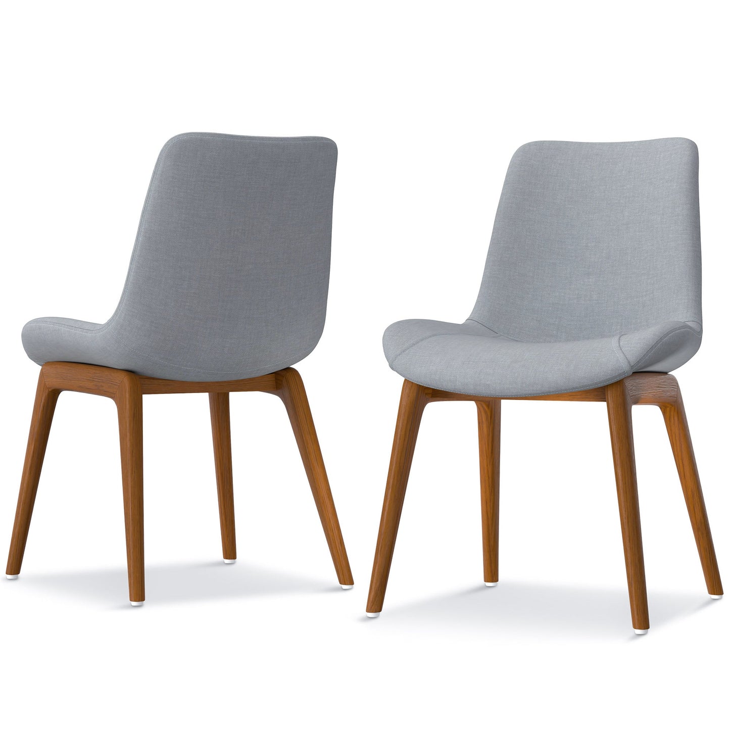 Light Grey Linen Style Fabric | Loretta Dining Chair (Set of 2)