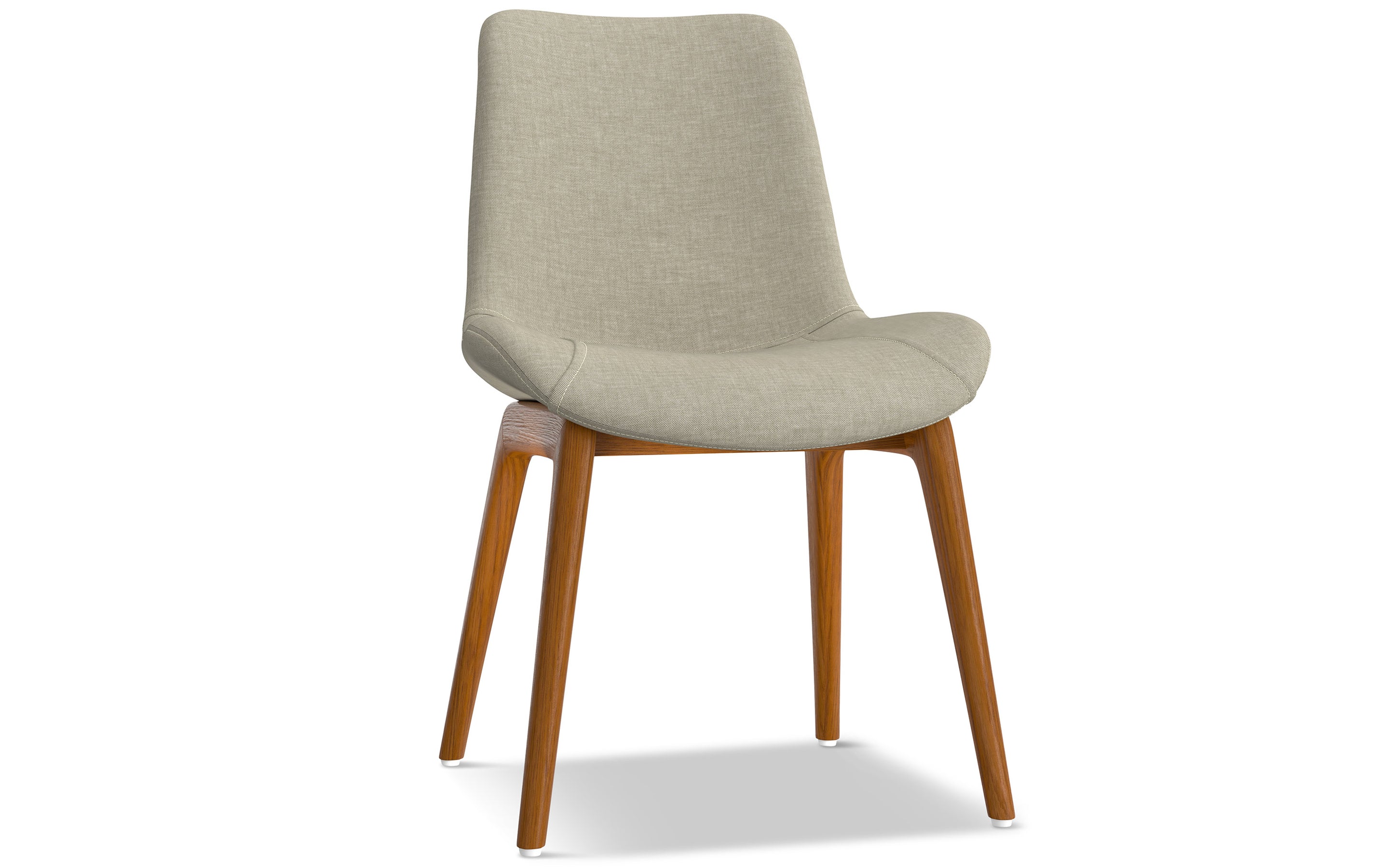 Natural Linen Style Fabric | Loretta Dining Chair (Set of 2)