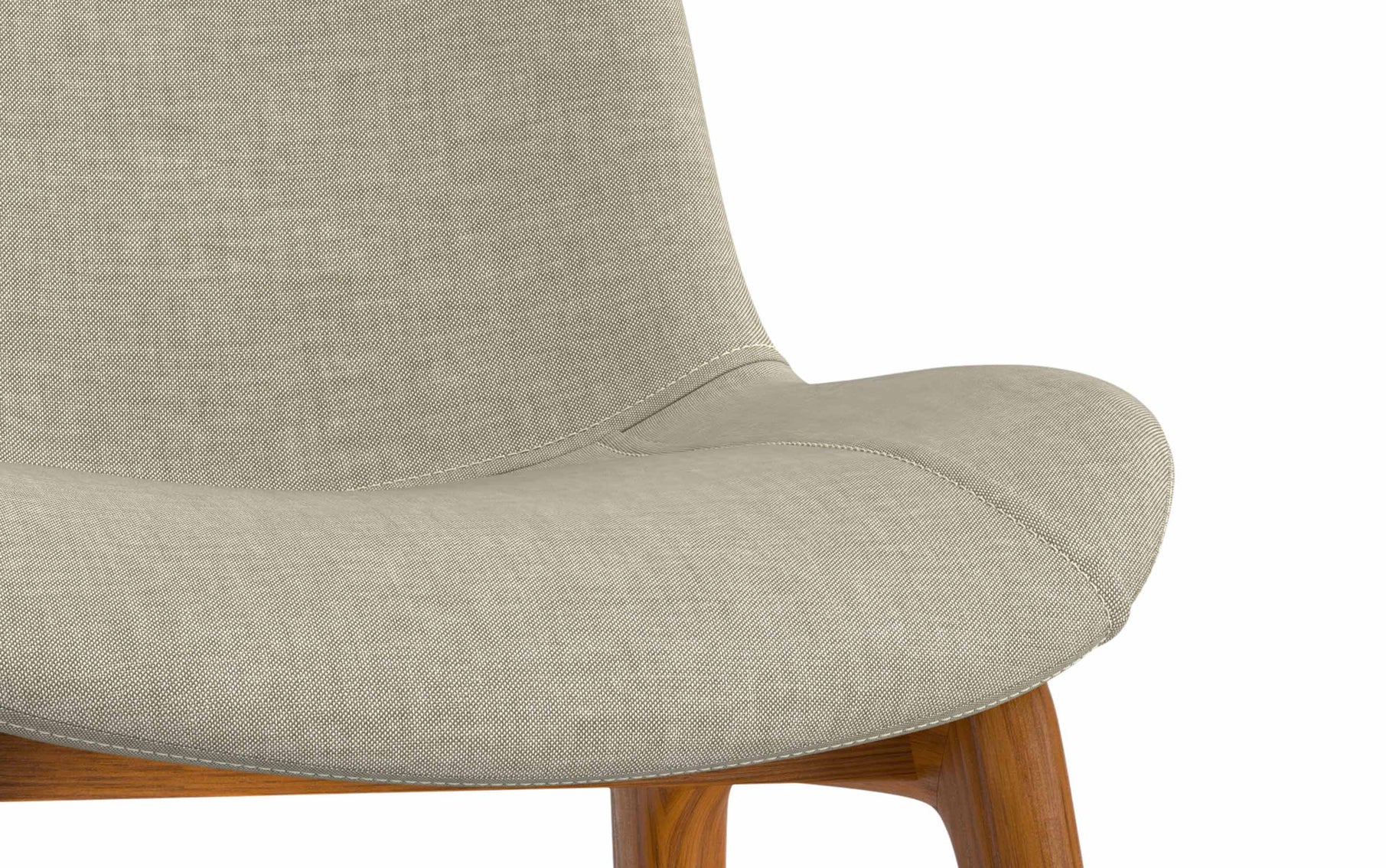 Natural Linen Style Fabric | Loretta Dining Chair (Set of 2)