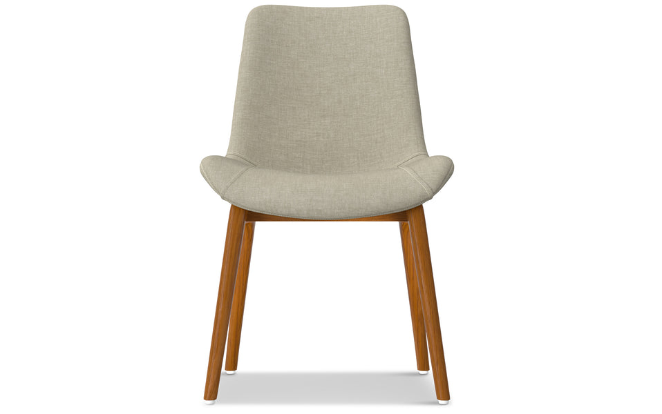 Natural Linen Style Fabric | Loretta Dining Chair (Set of 2)