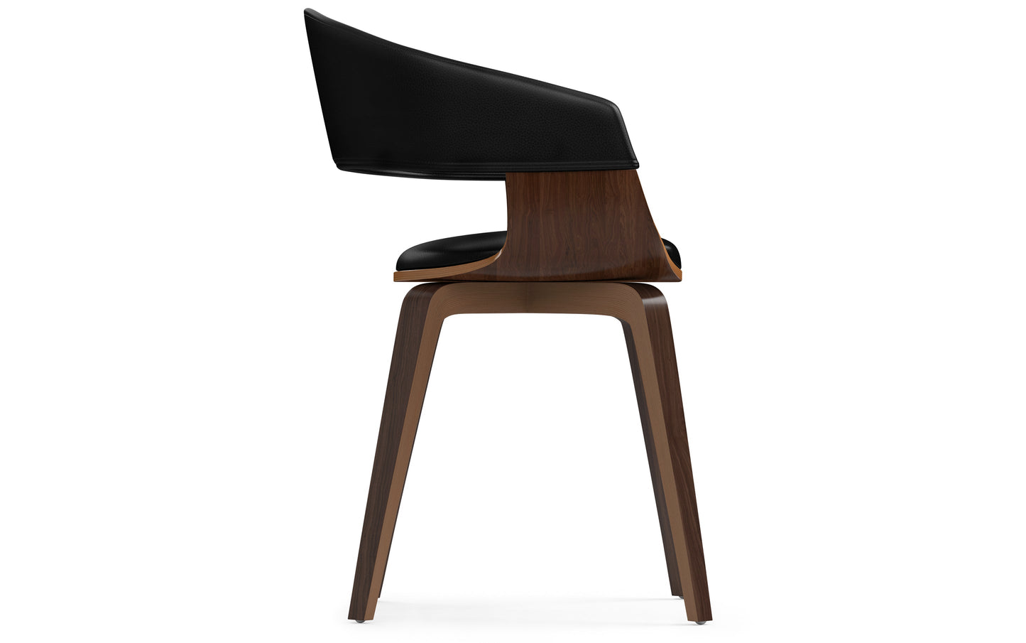 Black Walnut Vegan Leather | Lowell Dining Chair