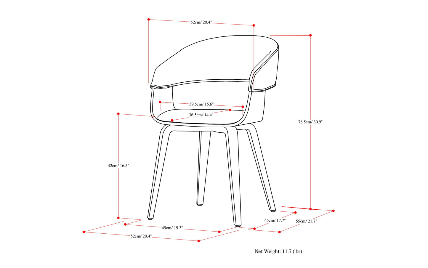 Black vegan Leather | Lowell 7 Piece Dining Set