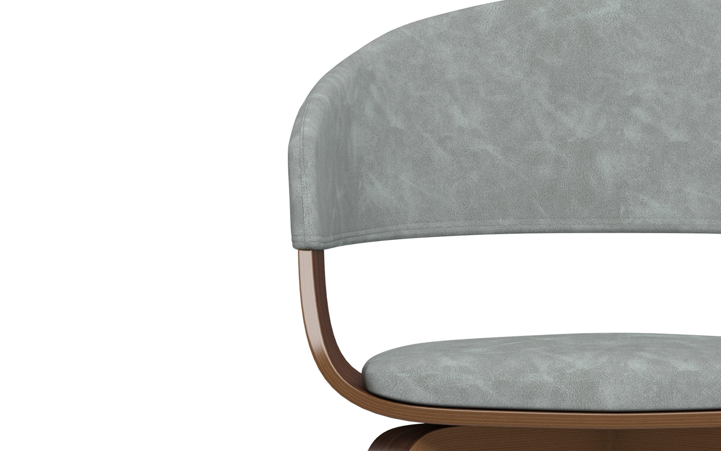 Stone Grey Walnut Vegan Leather | Lowell Dining Chair