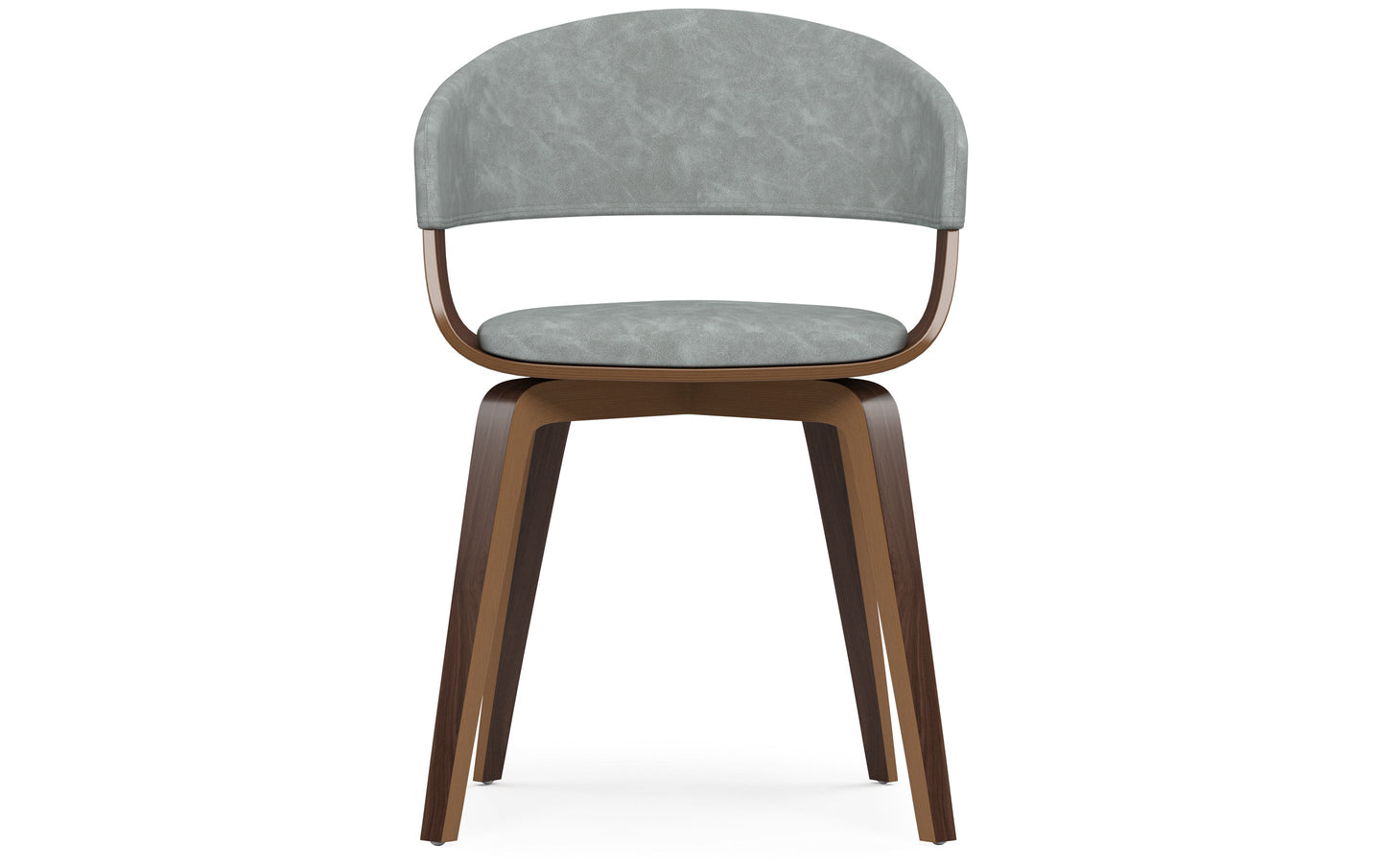 Stone Grey Walnut Vegan Leather | Lowell Dining Chair