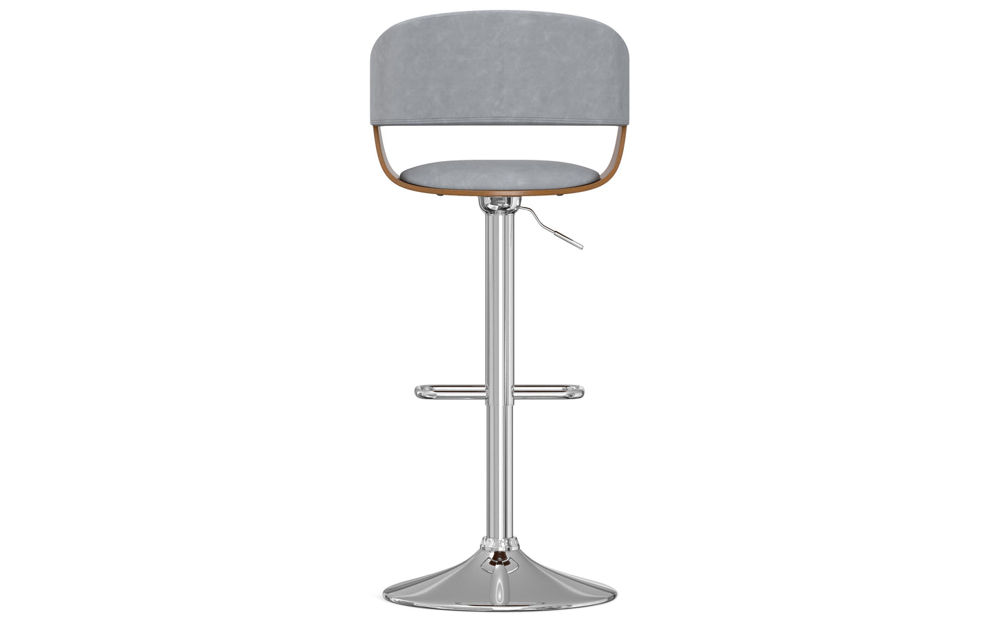 Stone Grey Vegan Leather | Lowell Bar Stool