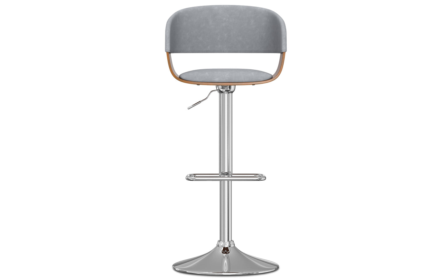 Stone Grey Vegan Leather | Lowell Bar Stool