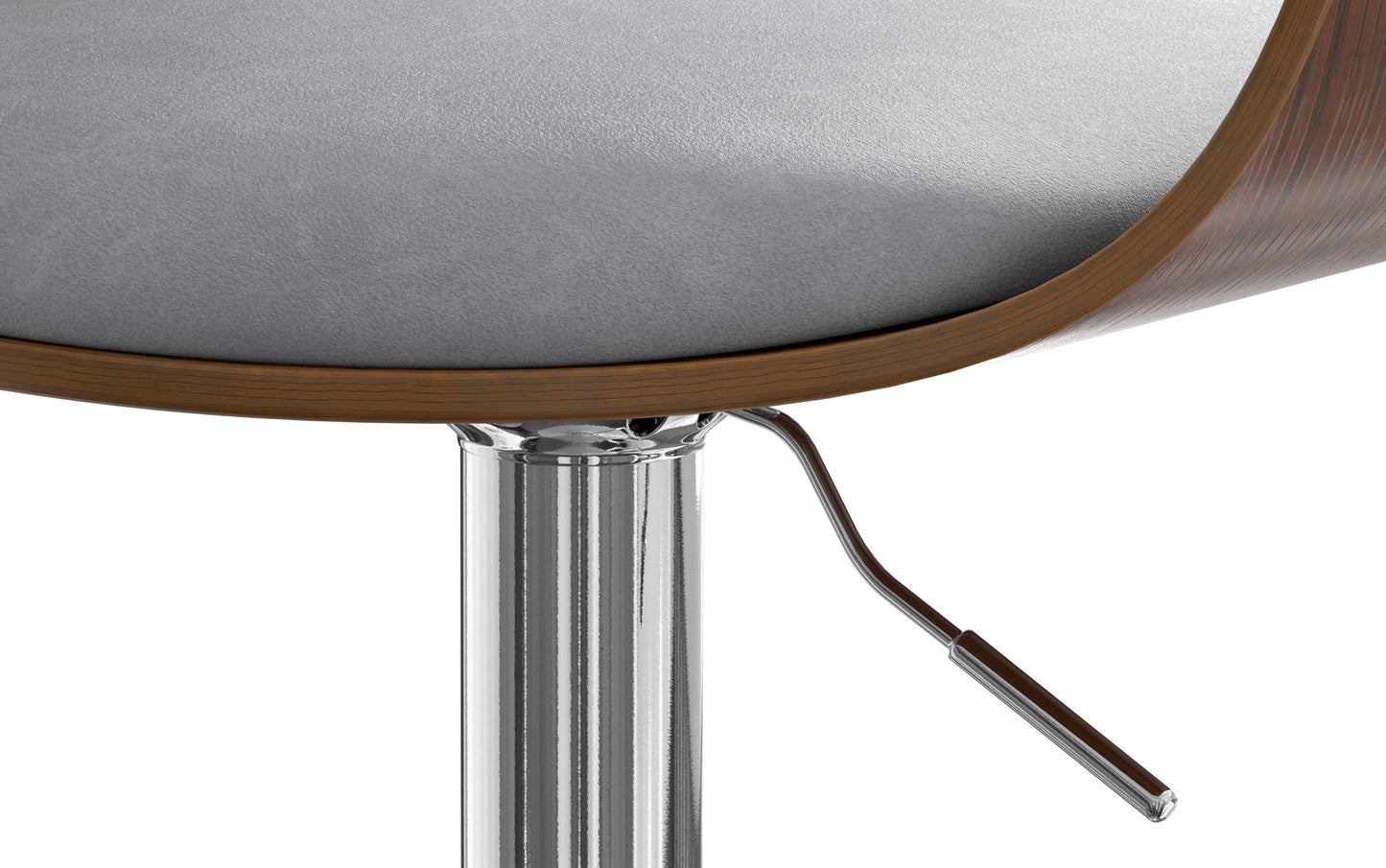 Stone Grey Vegan Leather | Lowell Bar Stool