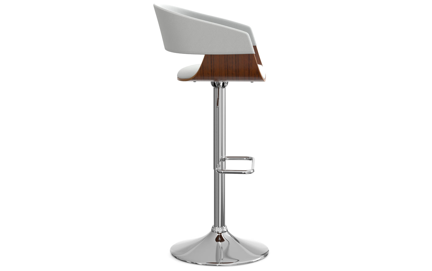 White Vegan Leather | Lowell Bar Stool