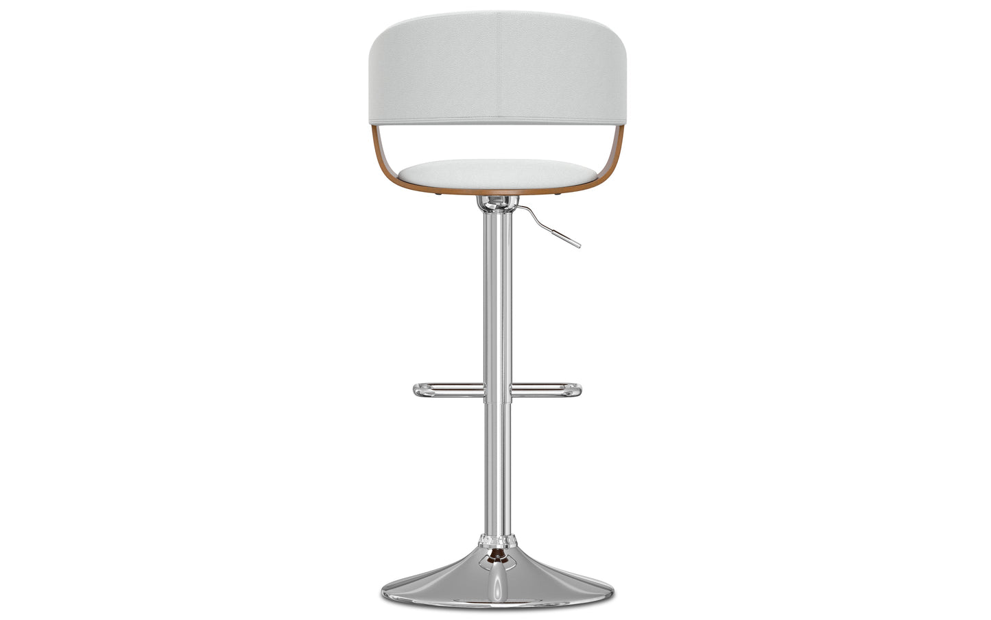 White Vegan Leather | Lowell Bar Stool