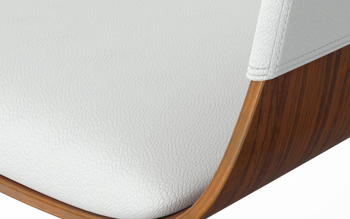 White Vegan Leather | Lowell Bar Stool