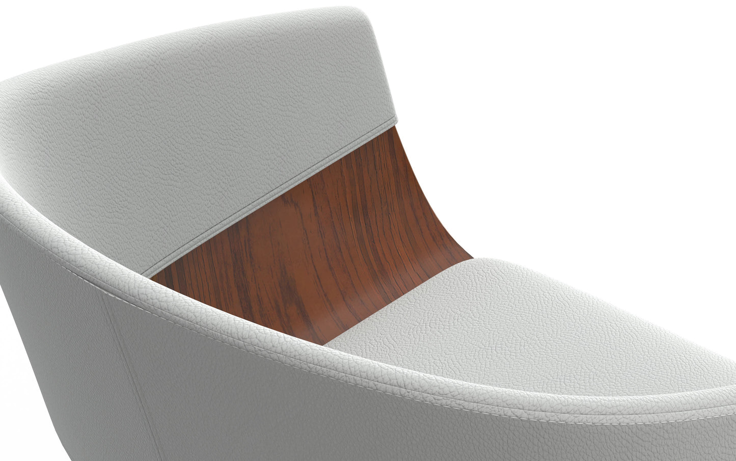 White Vegan Leather | Lowell Bar Stool