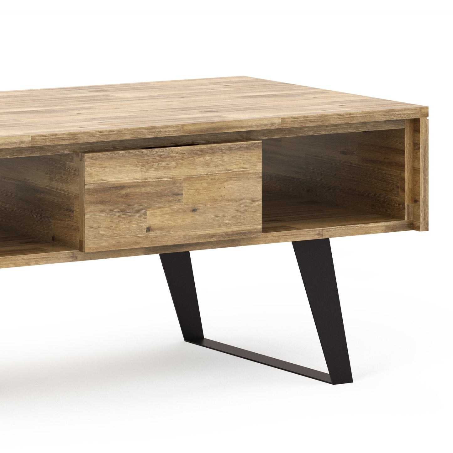 Distressed Golden Wheat Acacia | Lowry Coffee Table