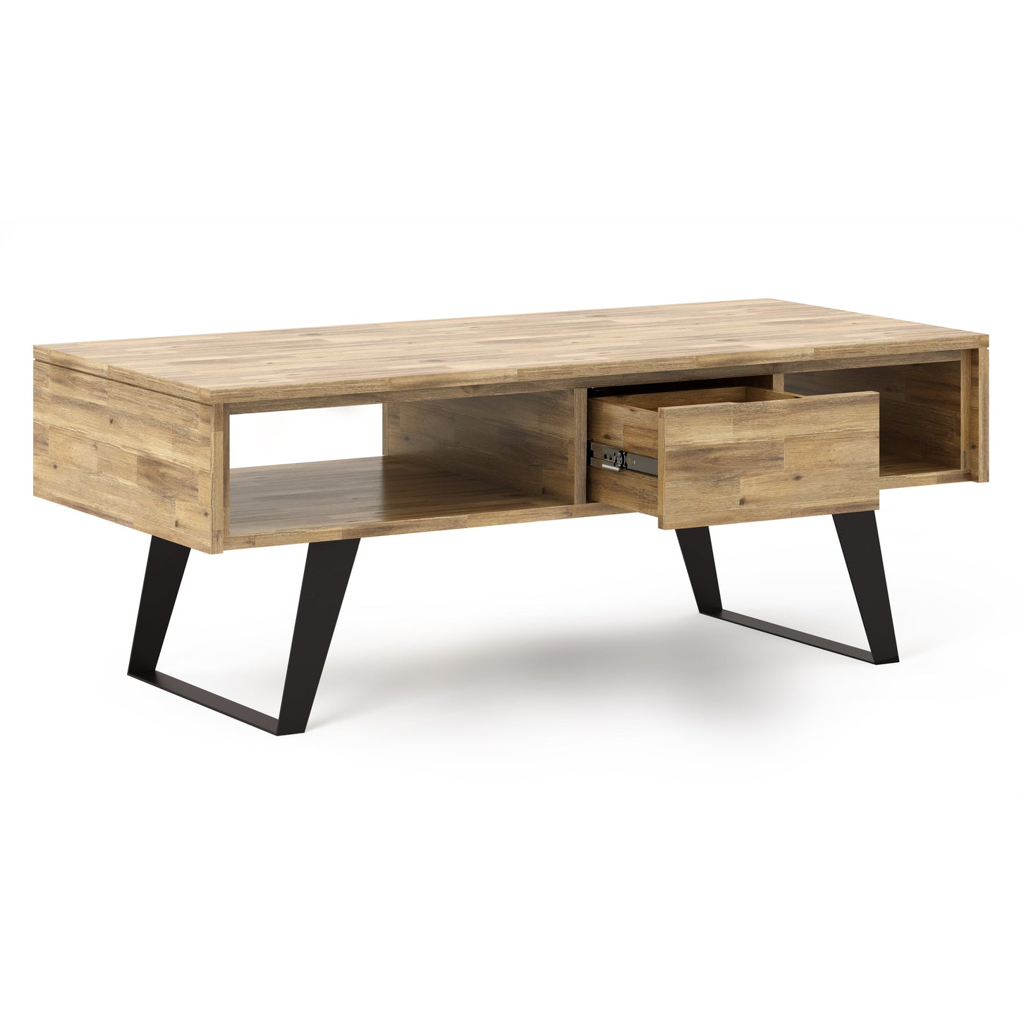 Distressed Golden Wheat Acacia | Lowry Coffee Table