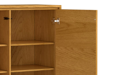 Oak Oak | Lowry Medium Storage Cabinet in Oak