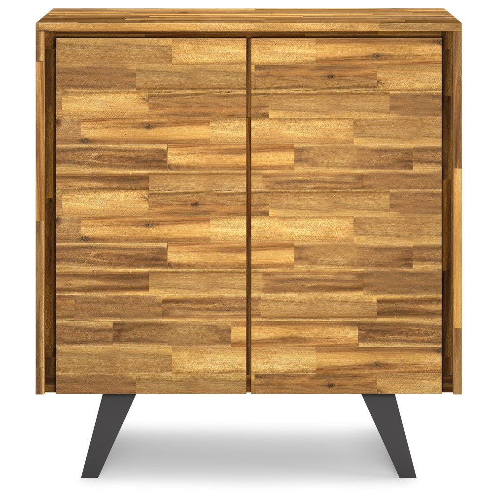 Distressed Golden Wheat Acacia | Lowry Medium Storage Cabinet