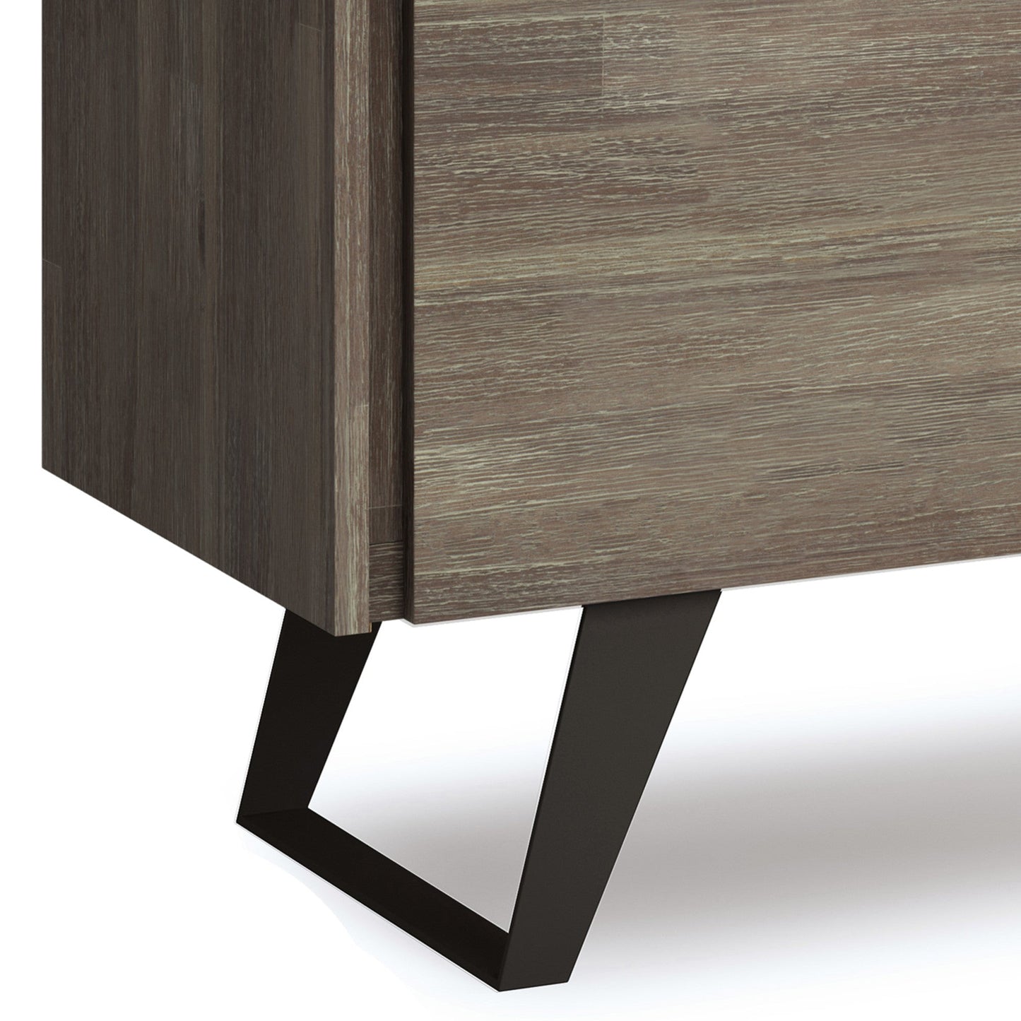 Distressed Grey Acacia | Lowry Medium Storage Cabinet