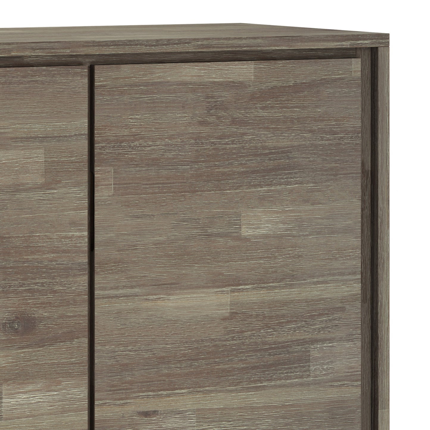 Distressed Grey Acacia | Lowry Medium Storage Cabinet