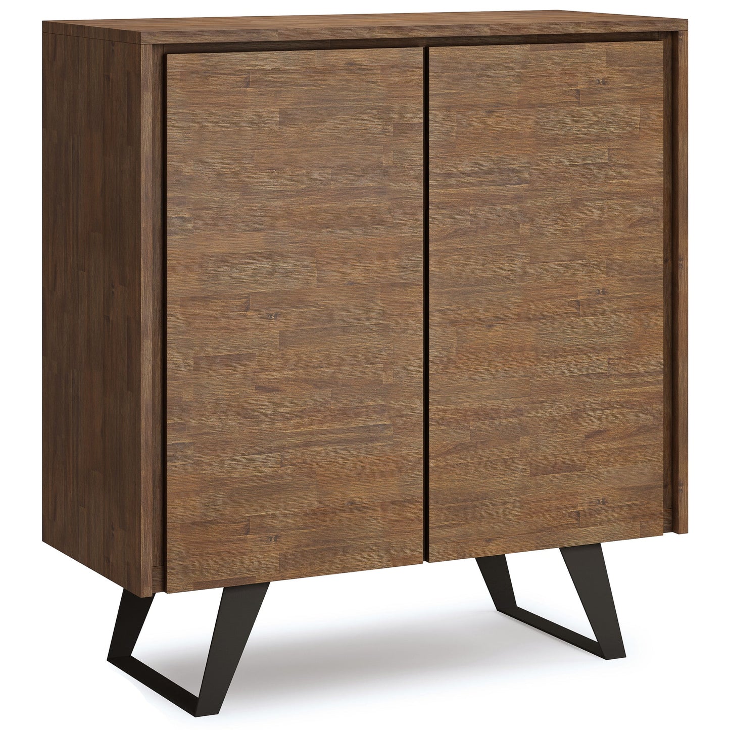 Rustic Natural Aged Brown Acacia | Lowry Medium Storage Cabinet