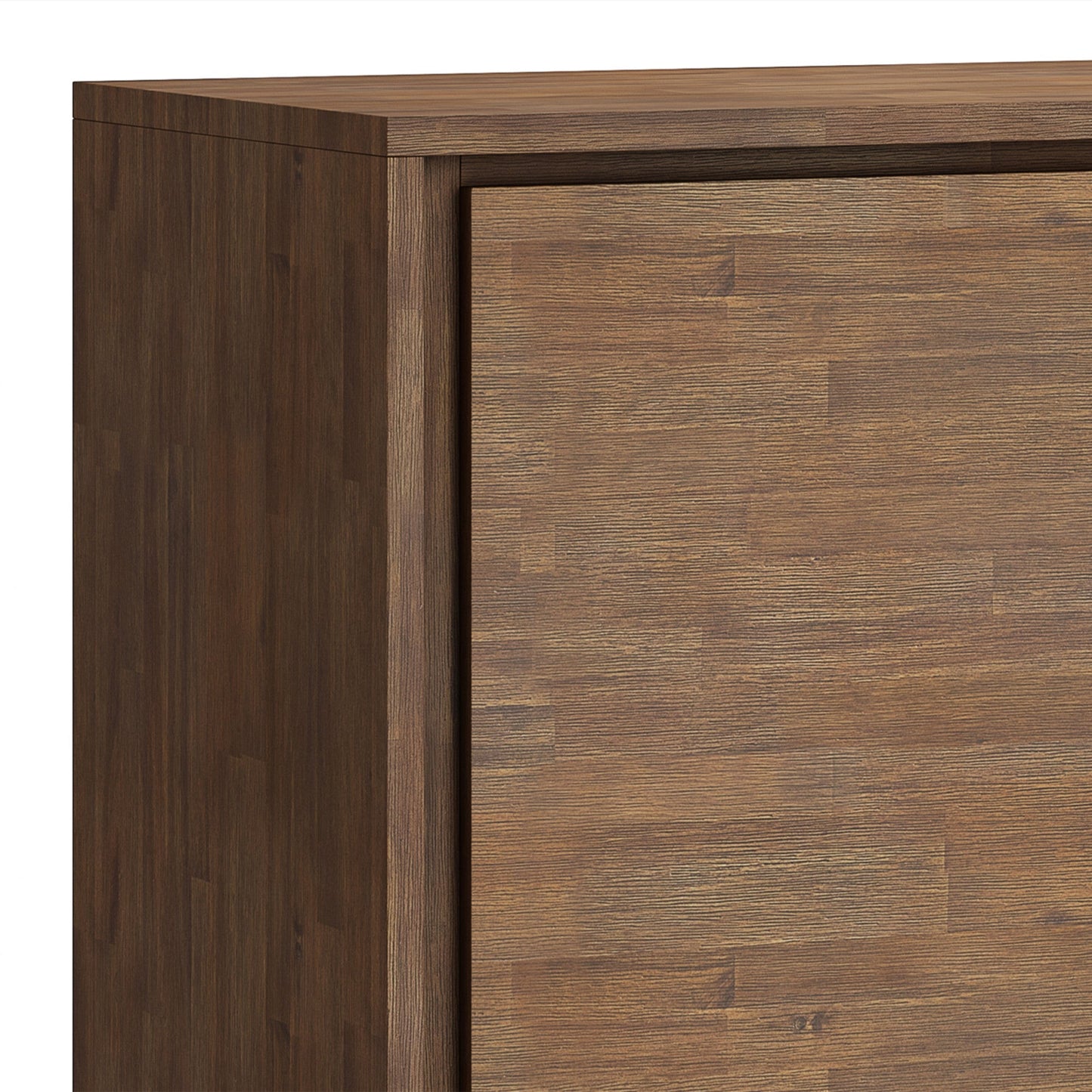 Rustic Natural Aged Brown Acacia | Lowry Medium Storage Cabinet