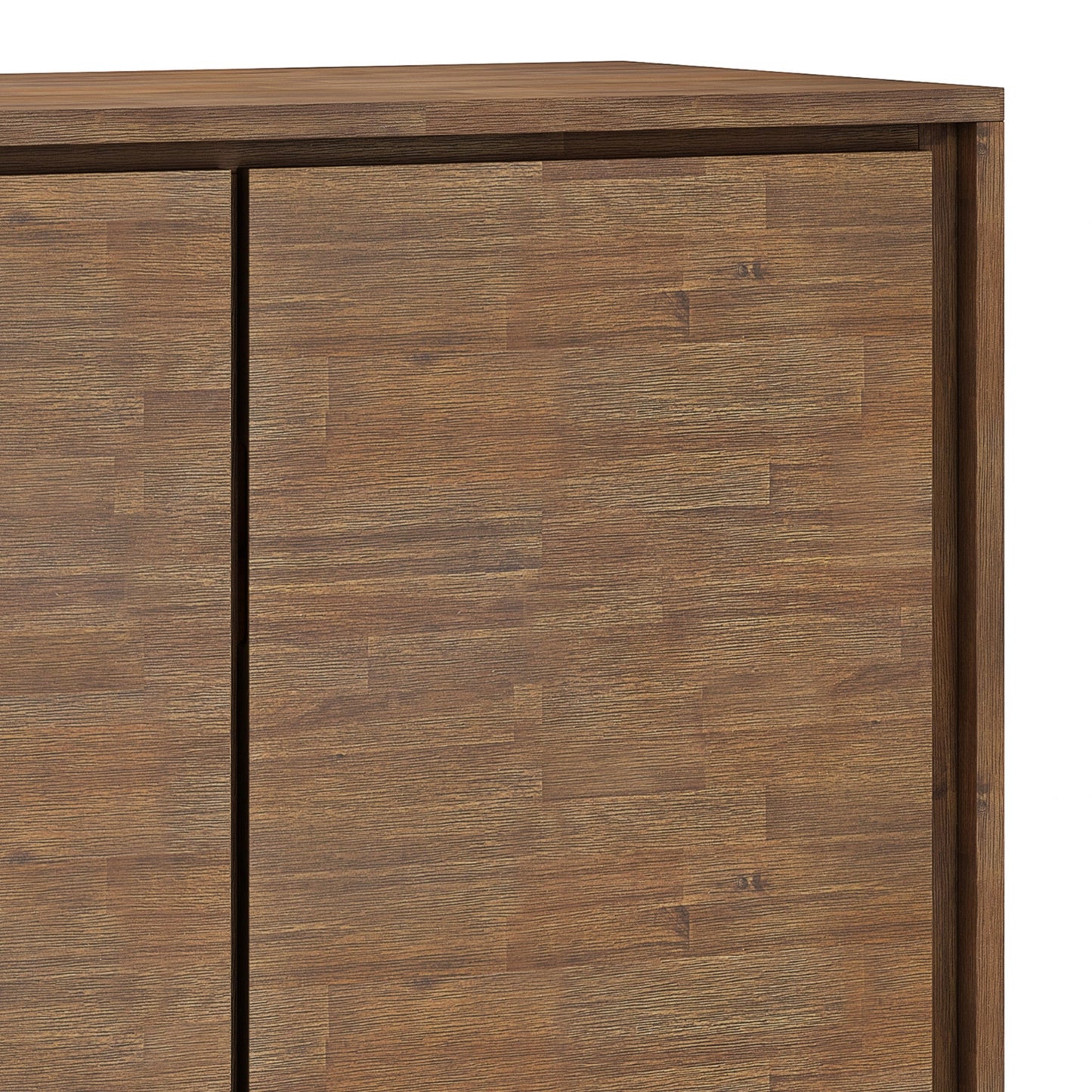 Rustic Natural Aged Brown Acacia | Lowry Medium Storage Cabinet