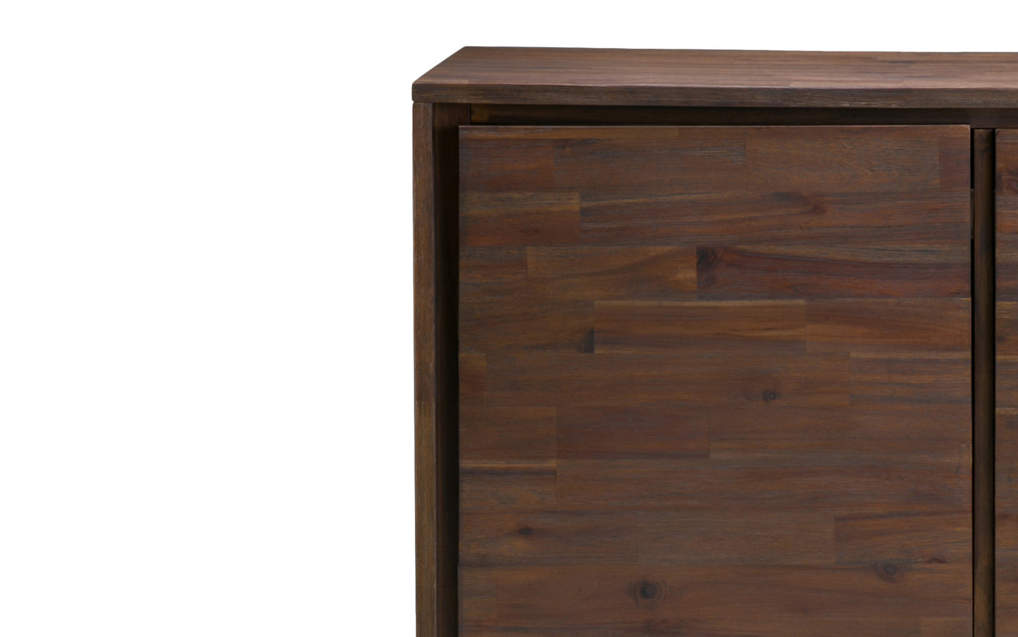 Distressed Charcoal Brown Acacia | Lowry Medium Storage Cabinet