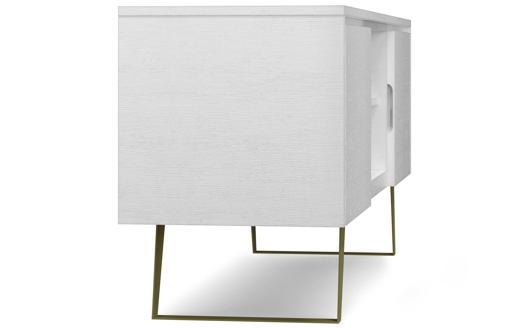 White Acacia | Lowry Solid Acacia Wood Wide TV Media Stand For TVs up to 70 Inches