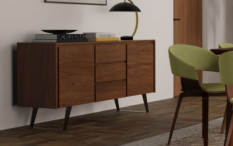 Walnut Walnut | Lowry Sideboard Buffet in Walnut