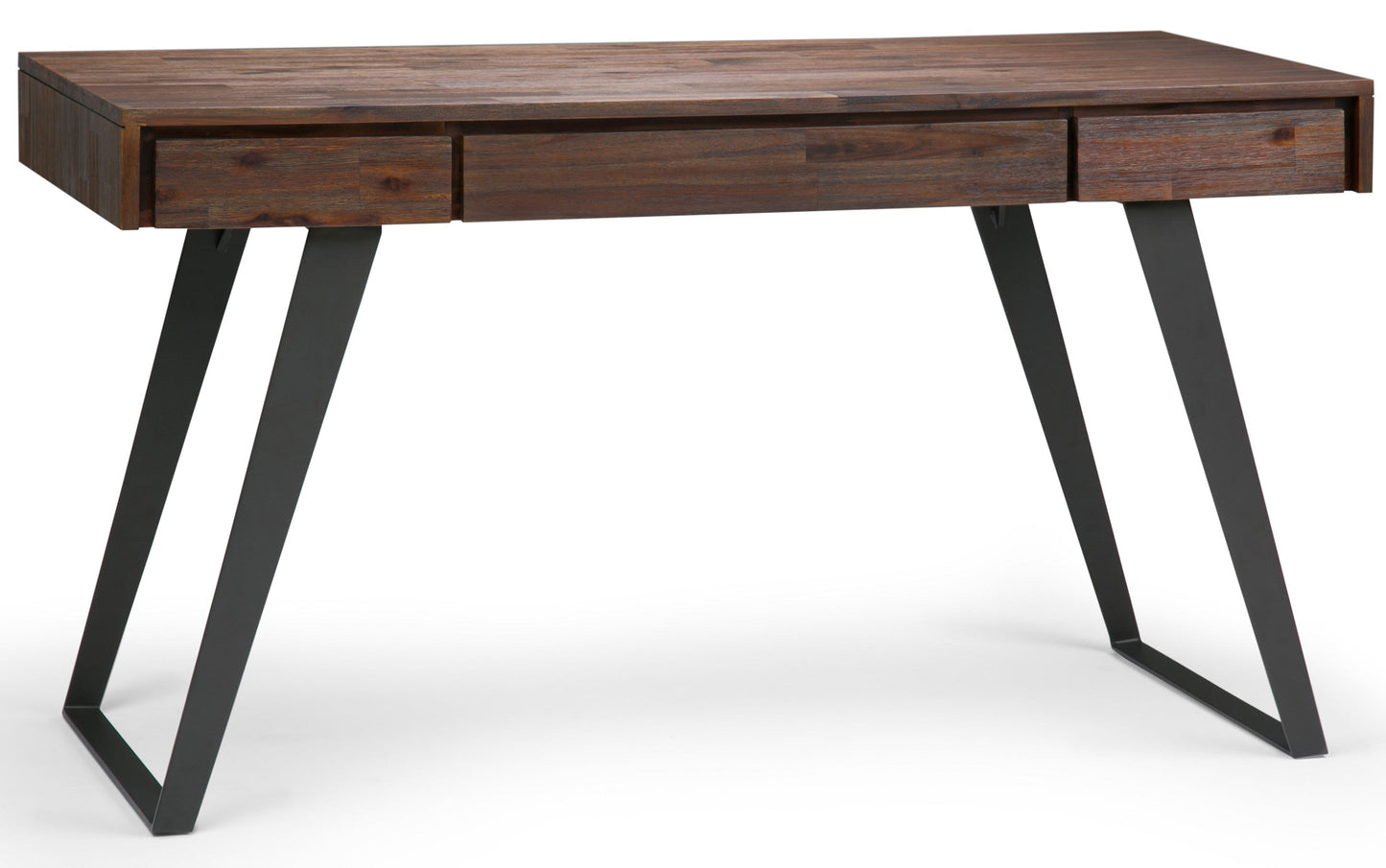 Distressed Charcoal Brown Acacia | Lowry Desk