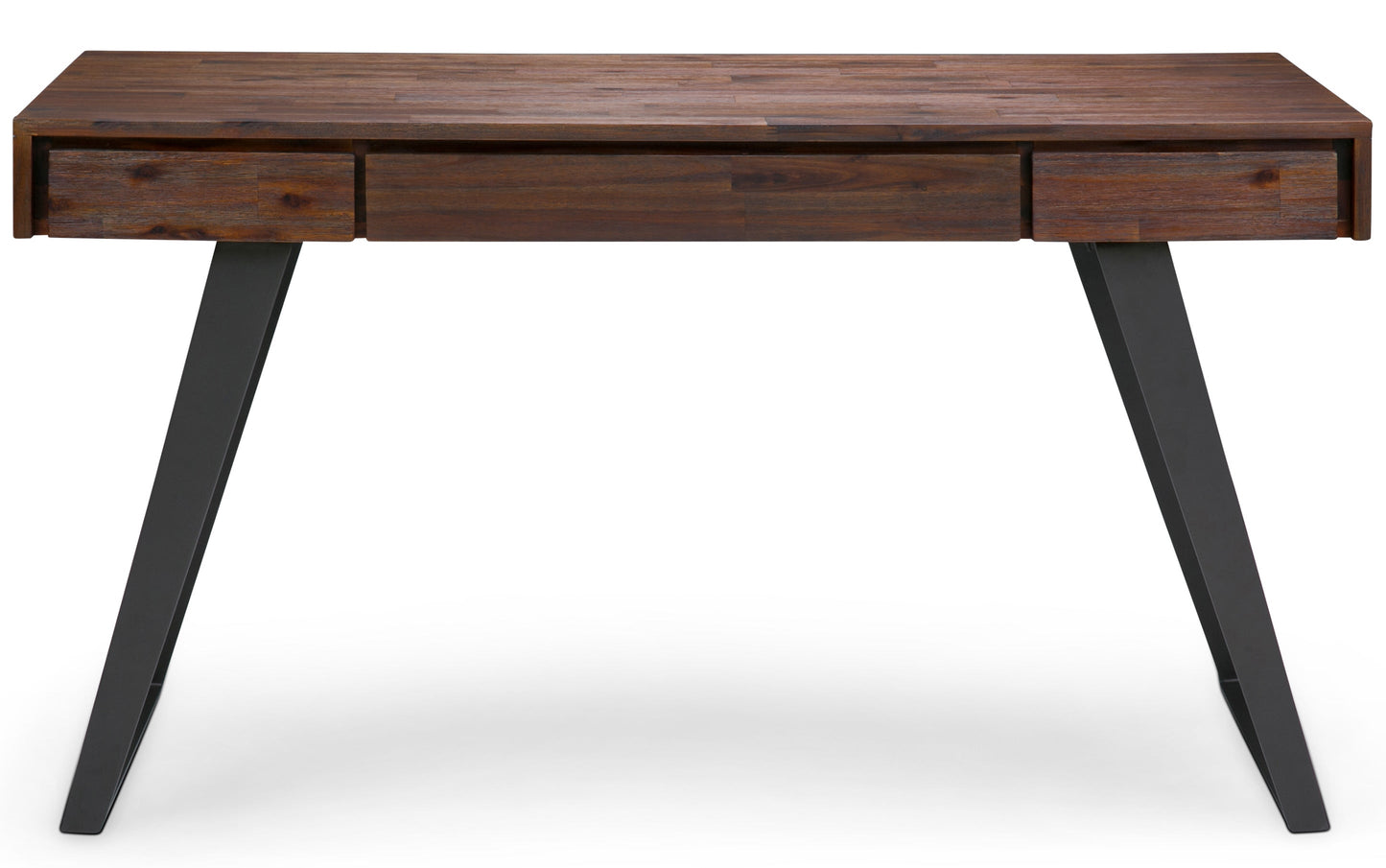 Distressed Charcoal Brown Acacia | Lowry Desk